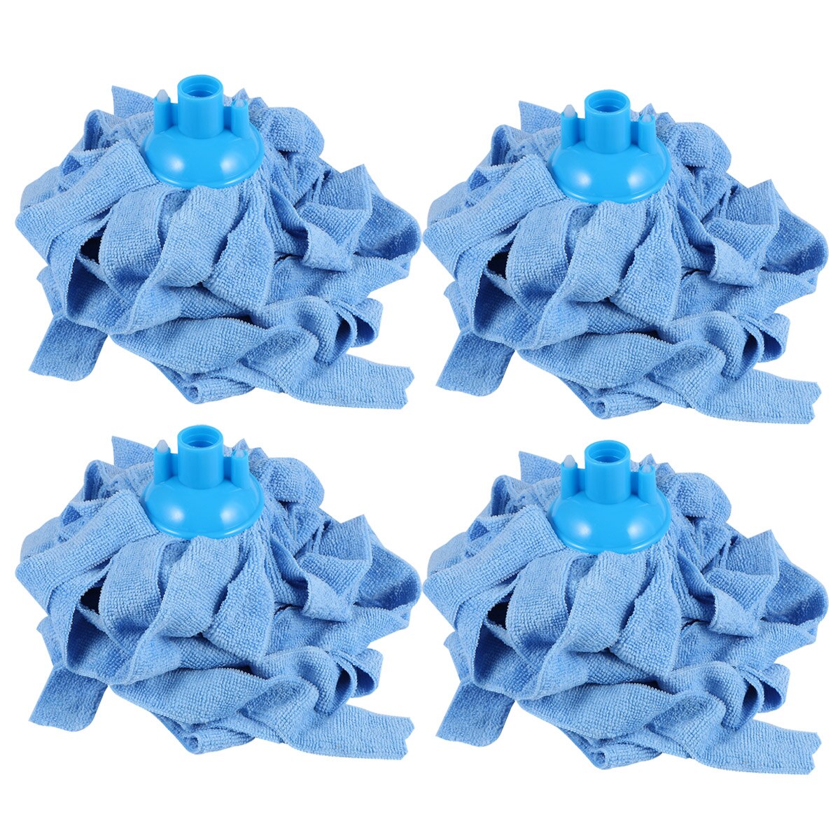 Mop Refills Microfiber Cloth Absorbent Blue Mop Head Replacement Cleaning Accessories for Wood Tile Floor