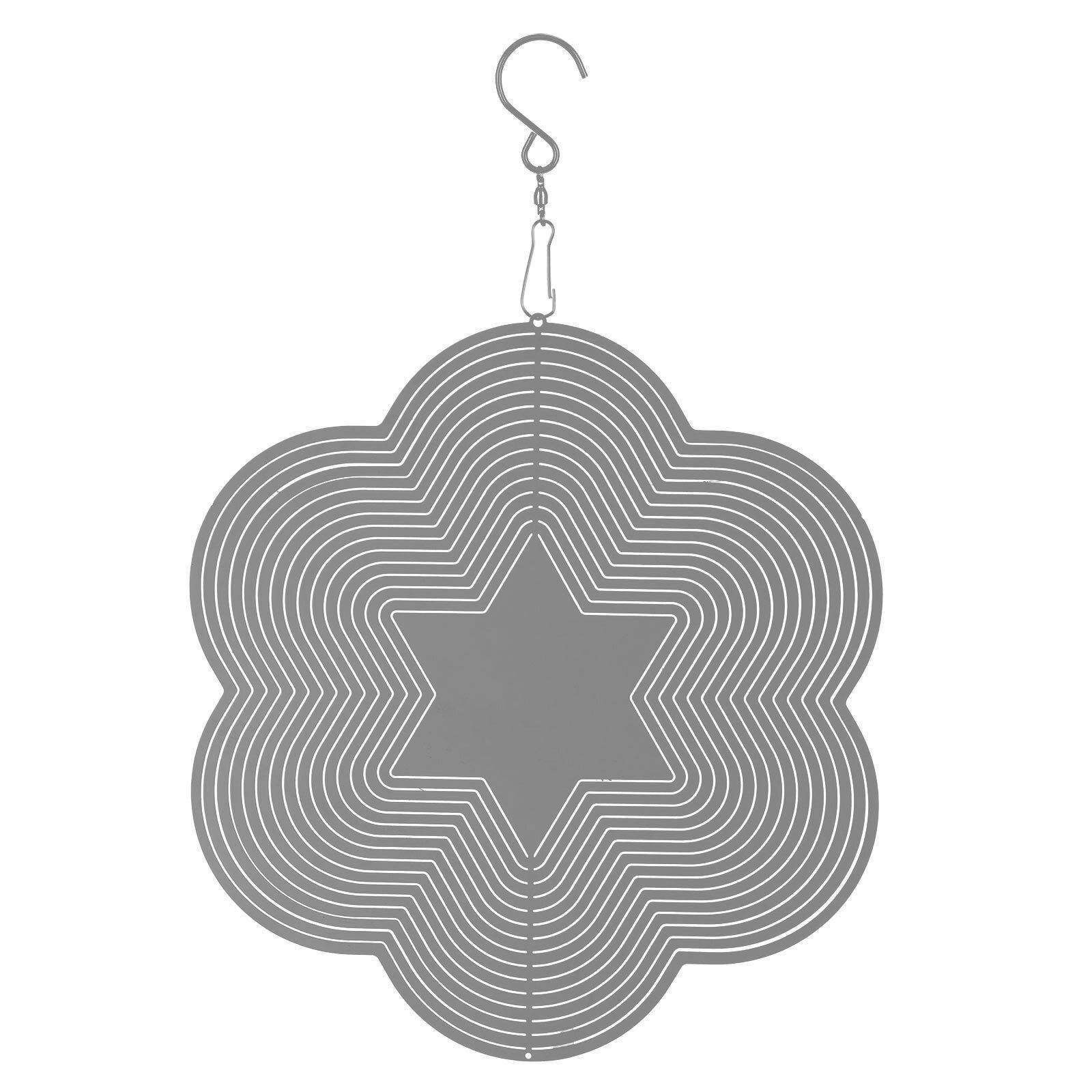 3D -shaped Rotating Wind Chimes Flowing-Light Effect Home Garden Decoration Outdoor Hanging Decor Wind Spinners