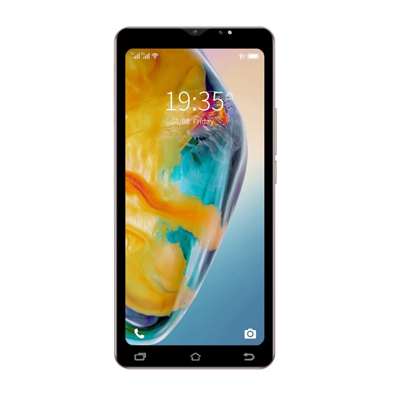 Note30 Mini Smart Phone 5.0 Inch MTK6572 Dual Core 512MB+4GB ROM Dual SIM Dual Standby Android 4.4 EU Plug: Gold