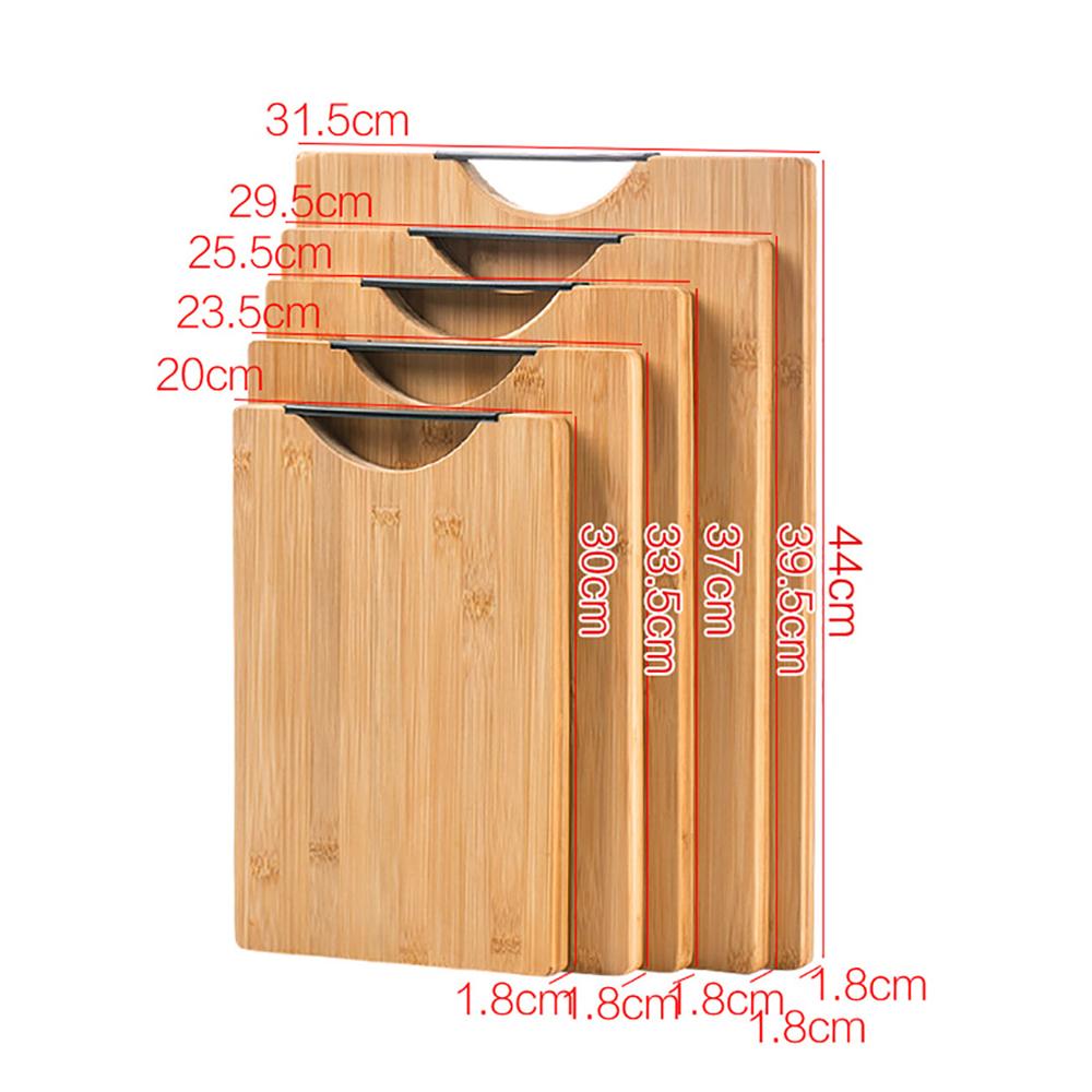 Kitchen Wood Cutting Board with Handle Thicken Bamboo Chopping Board Block Cutting Mat Pad Kitchen Stuff
