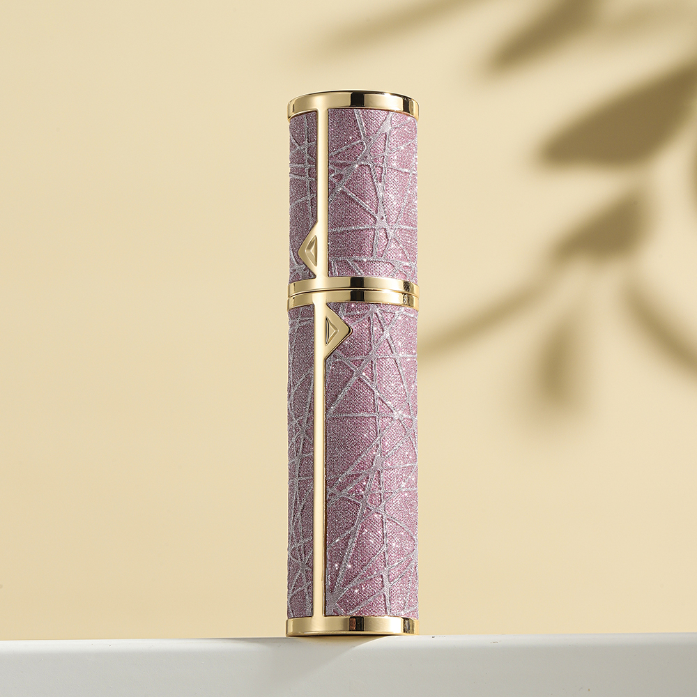 Atomizador de Perfume de cuero de 5ml, contenedores de cosméticos líquidos portátiles, Mini botellas rellenables de Perfume para viaje, pulverizador vacío: Multicolor