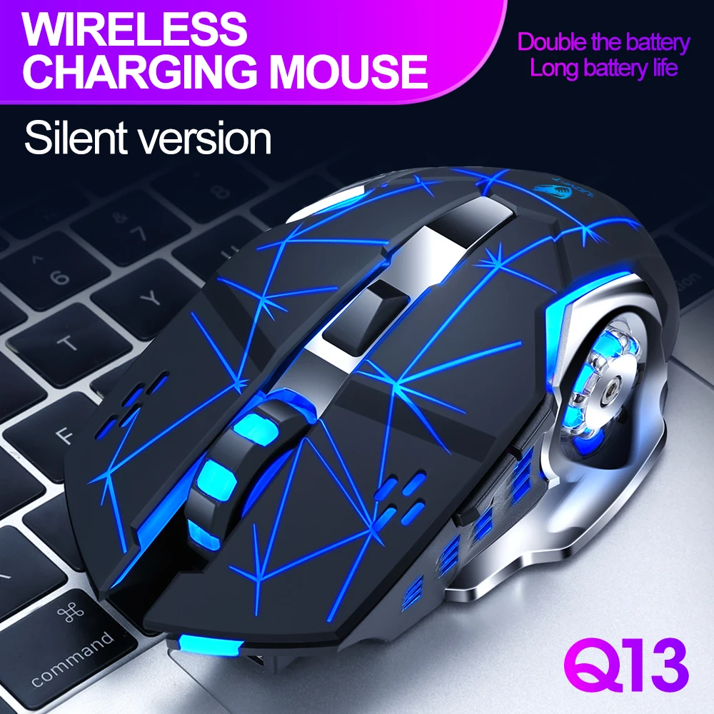 Wireless Mouse Charging Gaming Mouse Mute Backlit Mouse Mechanical Ergonomic Optical Computer Accessories for Pc Laptop