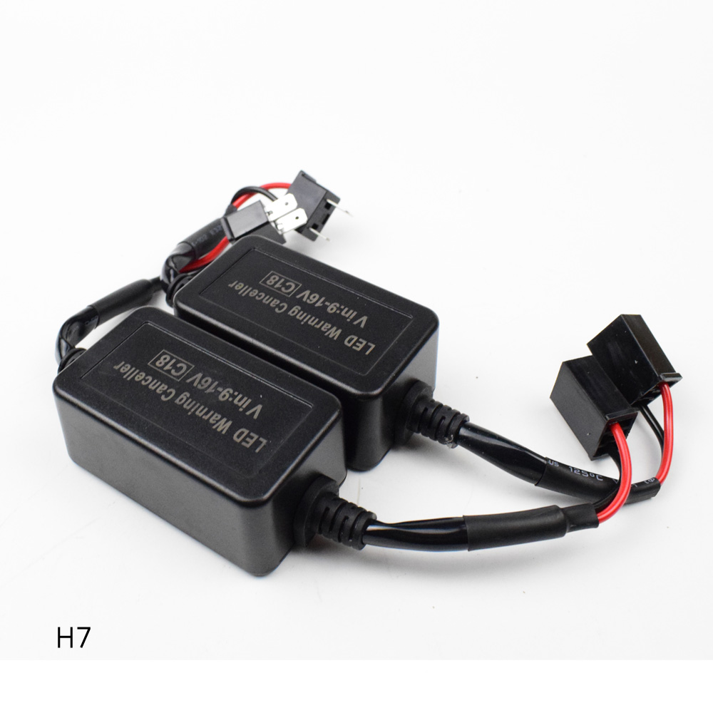 Decoder Led Canbus H7 Belastingsweerstand Versterken Led Canceller H4 Koplamp Emc H1 H3 H8 H9 H11 880 9005 9006 9012 Hir2 2Pcs C18: H7
