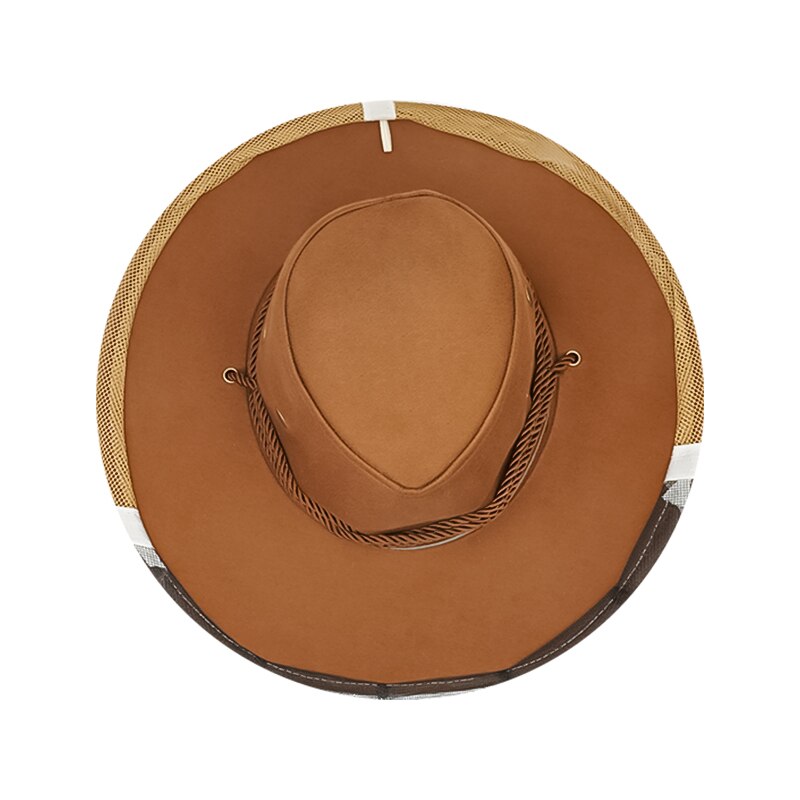 Chapeau de protection contre les abeilles, 1 pièce, masque facial Anti-abeille, casquette de protection pour apiculteur, filet contre les insectes volants, Cowboy c50
