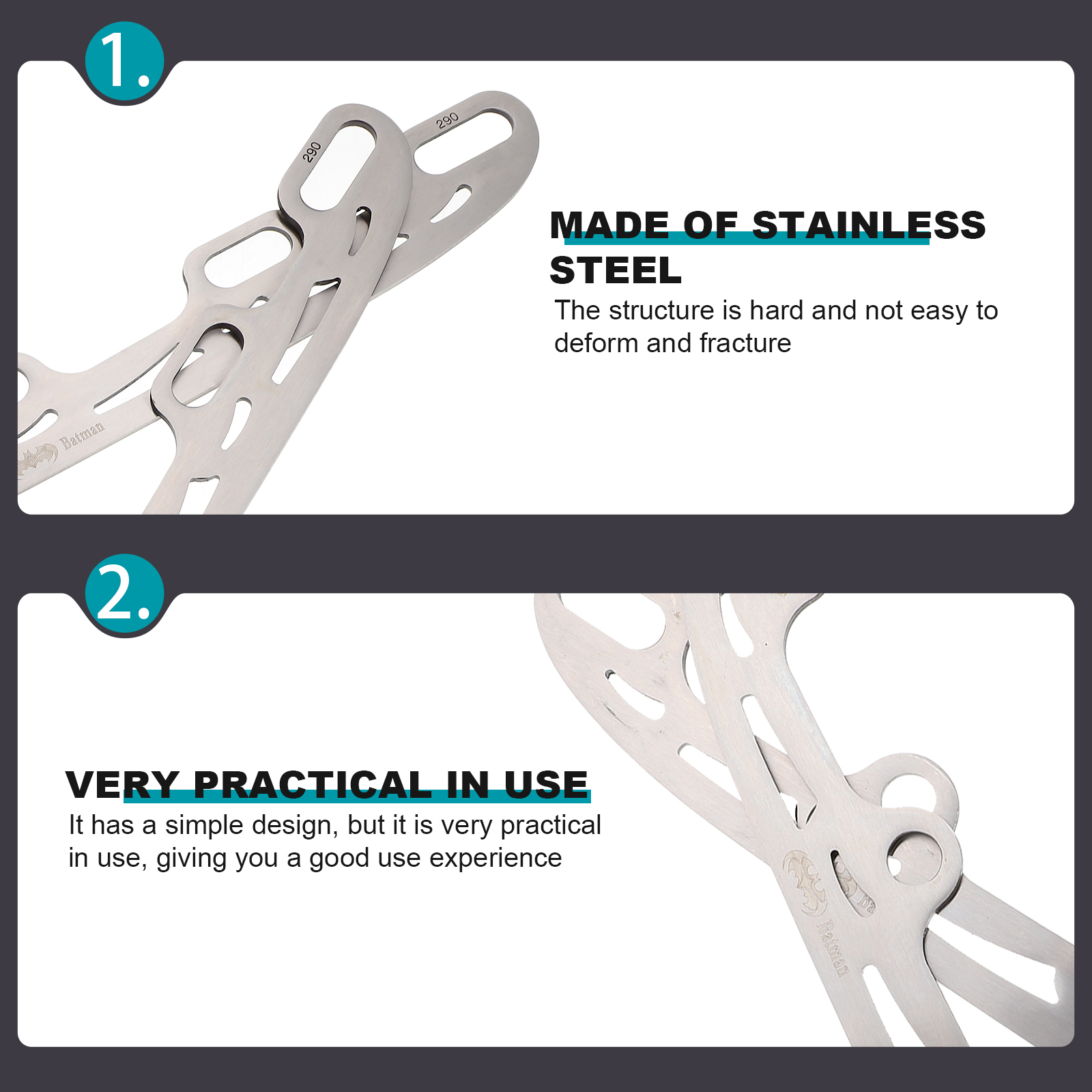 1 Set Stainless Steel Skating Shoe Blades Skating Blades Durable Skating Blades