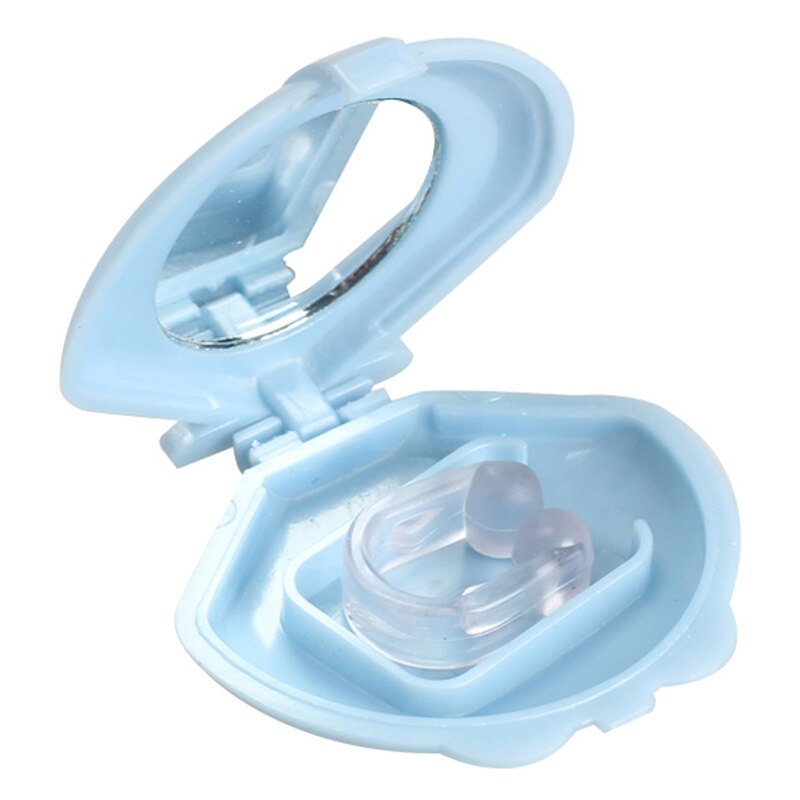 Silikone anti snorken søvn hjælpemidler stoppe snorken næse ventilationsåbninger snore reducerende aflastning enhed snorken næse klip med etui sdfa 88