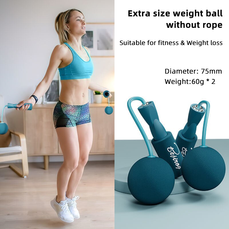 Köysi hyppynaru ropeless pvc hyppynaru johdoton hyppyköysi lapsille aikuisille kannettavat kuntolaitteet kuntosali fitness 270g 390g