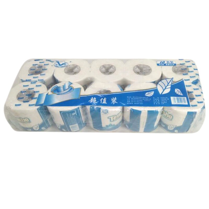 2/10Rolls Toilet Tissue Silky Smooth Soft Series Premium 3-Ply Toilet Paper Home Kitchen Toilet Tissue Soft Paper: 10 roll