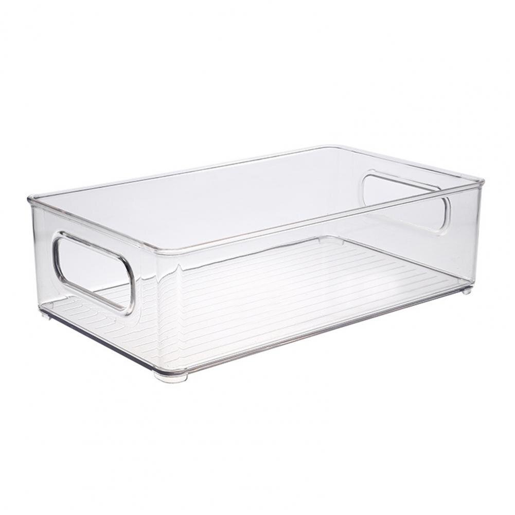 Refrigerator Food Storage Bins Transparent Thicker Stackable Pantry Fridge Freezer Food Storage Bins With Handle for Home