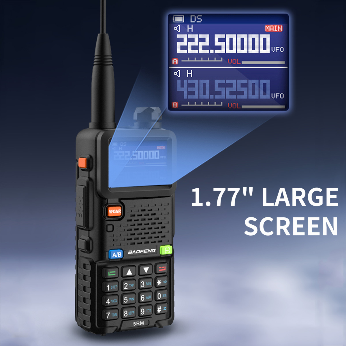 Baofeng 5rm 8w Air Band Amateurfunk Sechs-Band-Tri-Power-Funkgerät noaa 999ch Typ c UV-5RH pro