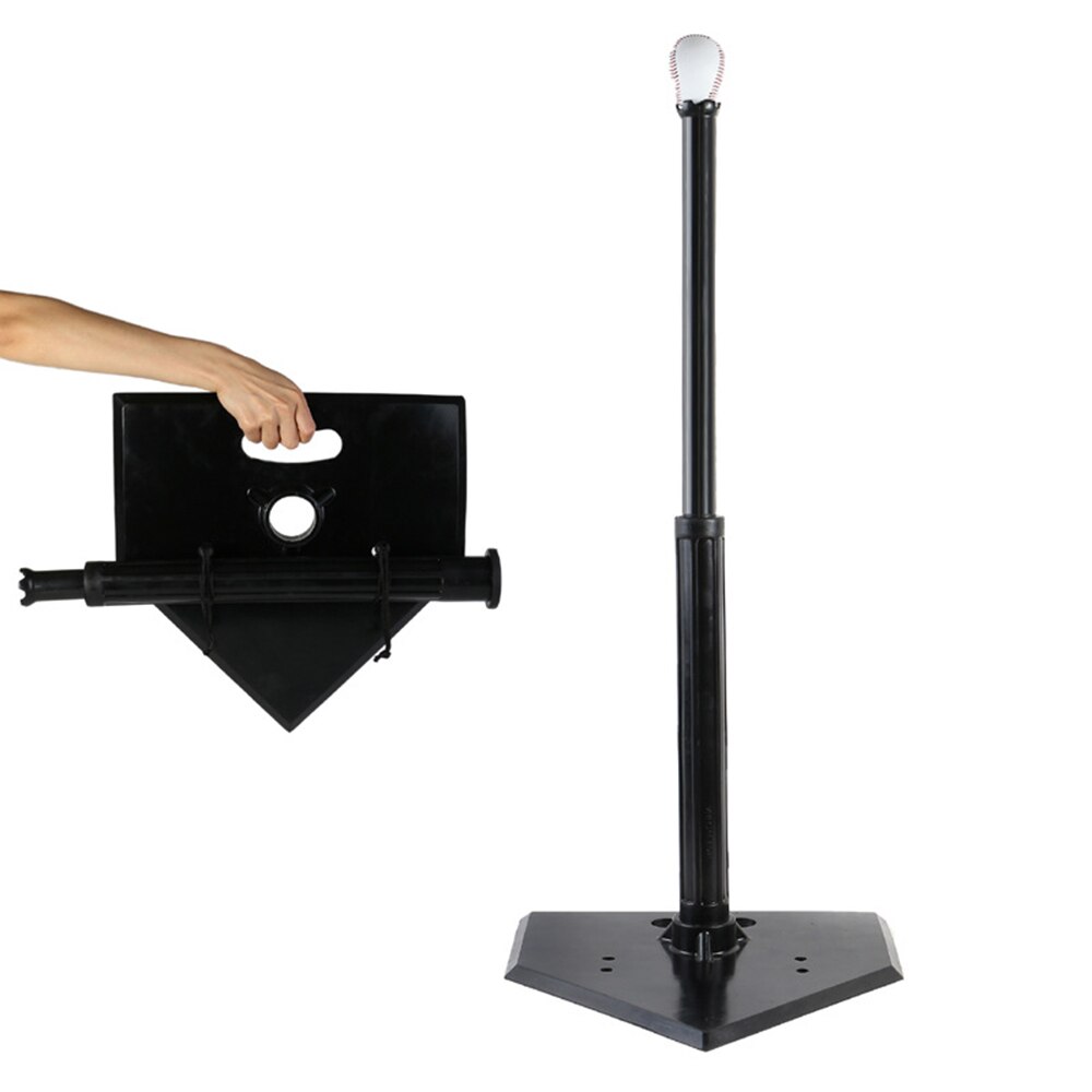 Baseball Raken Tee Rubber Softbal Batting Tee Verstelbare Hoogte Pitching Batting Training Stand Beugel