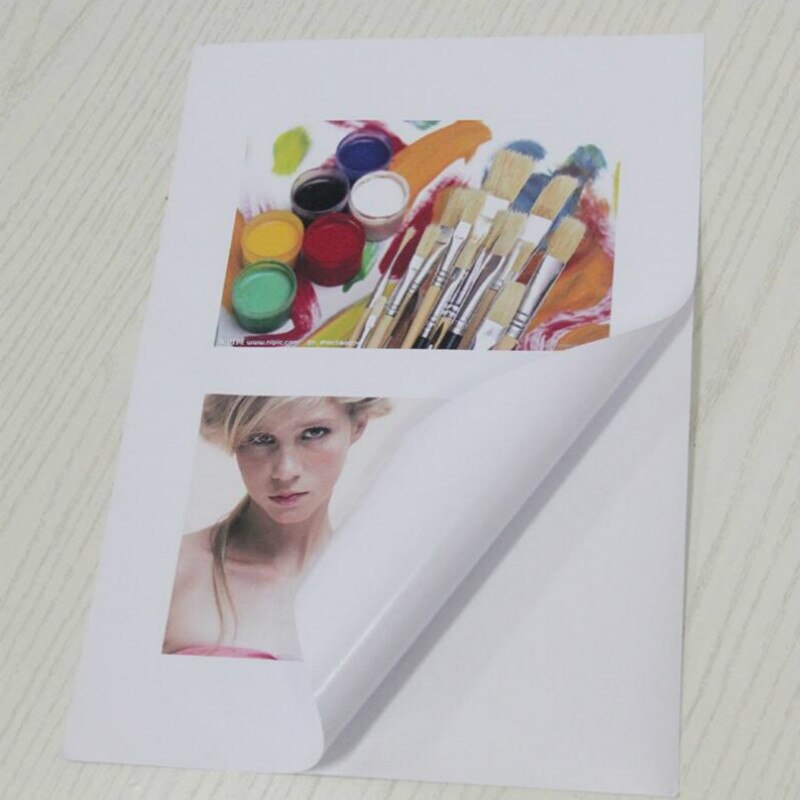 135g 150g A4/A3 50 High Gloss Self-adhesive Inkjet Printing Paper and Adhesive Tape Photo Paper Stickers Digital Photo Stickers