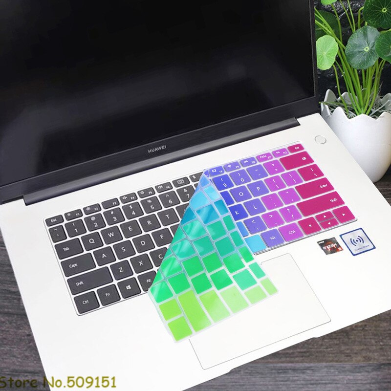 For Huawei Honor MagicBook 15 Laptop 15.6 inch Silicone Keyboard Skin Cover Protector MAGIC BOOK 15-inch: Rainbow