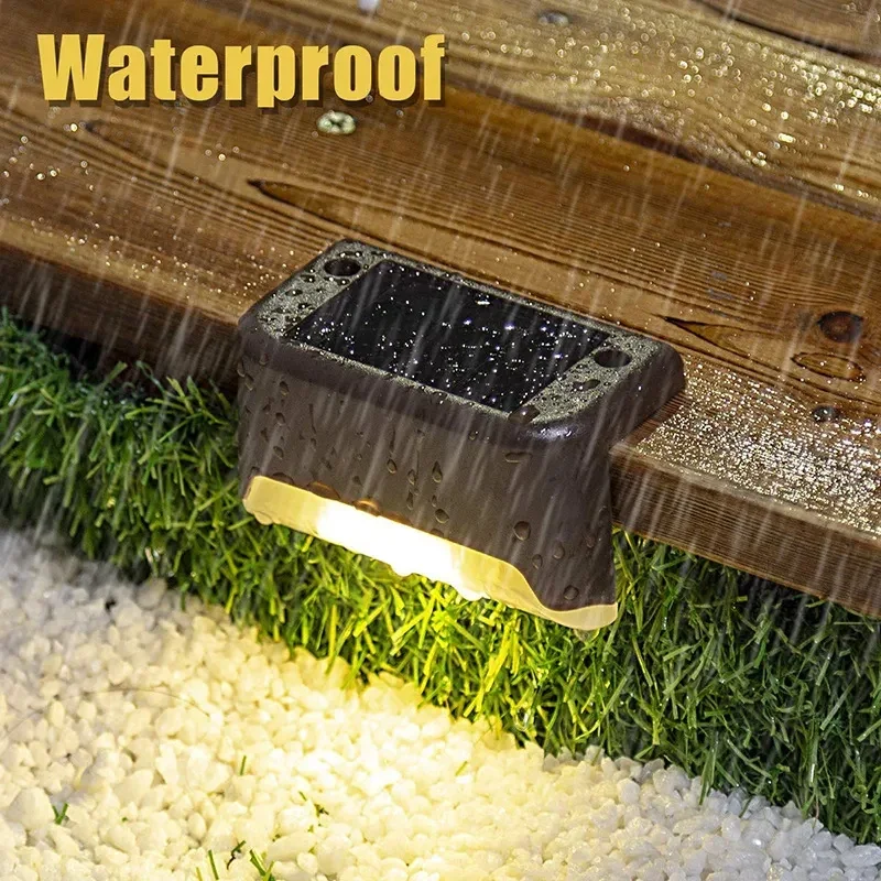 Lampy solarne LED Ogród na zewnątrz Balkon Klatka schodowa Ogrodzenie Balustrada Światła Dziedziniec Wodoodporne słoneczne zewnętrzne dekoracyjne kinkiety