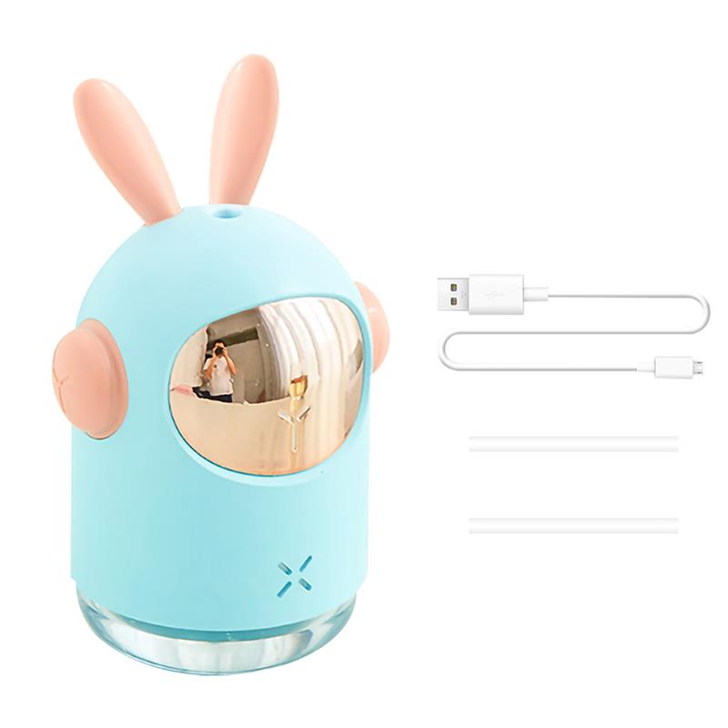 300mL Car Air Humidifier Aromatherapy Humidifier Air Damper Aroma Diffuser Machine Essential Oil Ultrasonic Mist Maker Quiet: blue