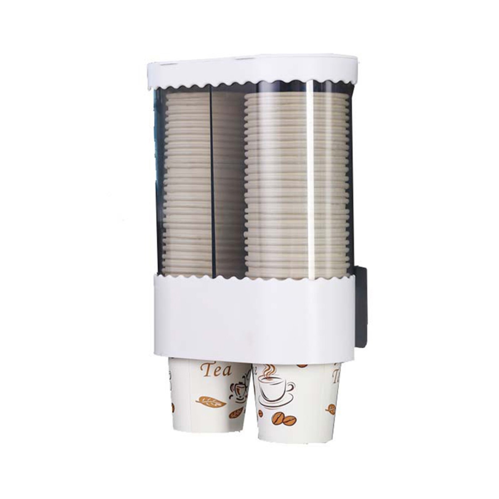 Dispensador de vasos de papel, dispensador de vasos automático desechable, soporte de vasos para el hogar, la Oficina y el Hospital: Marrón