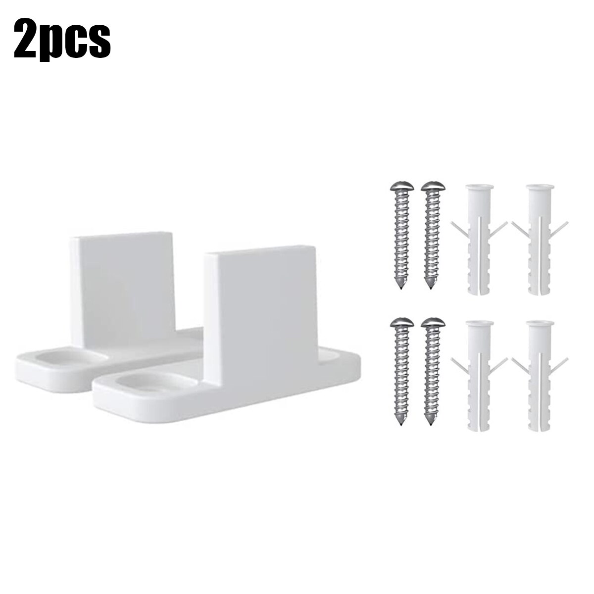 6pcs Adjustable Floor Guide Kit Barn Door Guides Screws 4.5 X 2 Cm Plastic L-Guide Replacement For Sliding Barn Door Hardware