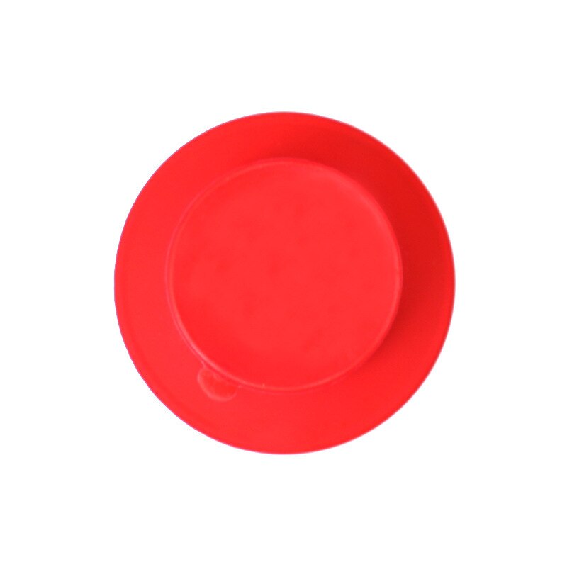 Plato de silicona con ventosa para bebés, tazón de alimentación anticaída de doble cara, antideslizante, ,: Rojo