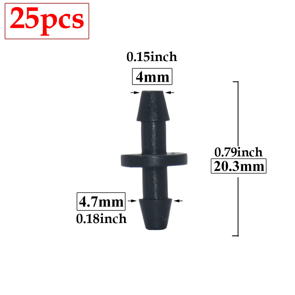 25 stücke 3/5 4/7 Schlauchtülle Anschluss 1/4'' & 1/8'' Schlauch Schlauch Wasser Splitter gemeinsam Abschläge Kreuz Eng stecker Tropf bewässerung System: MULTI