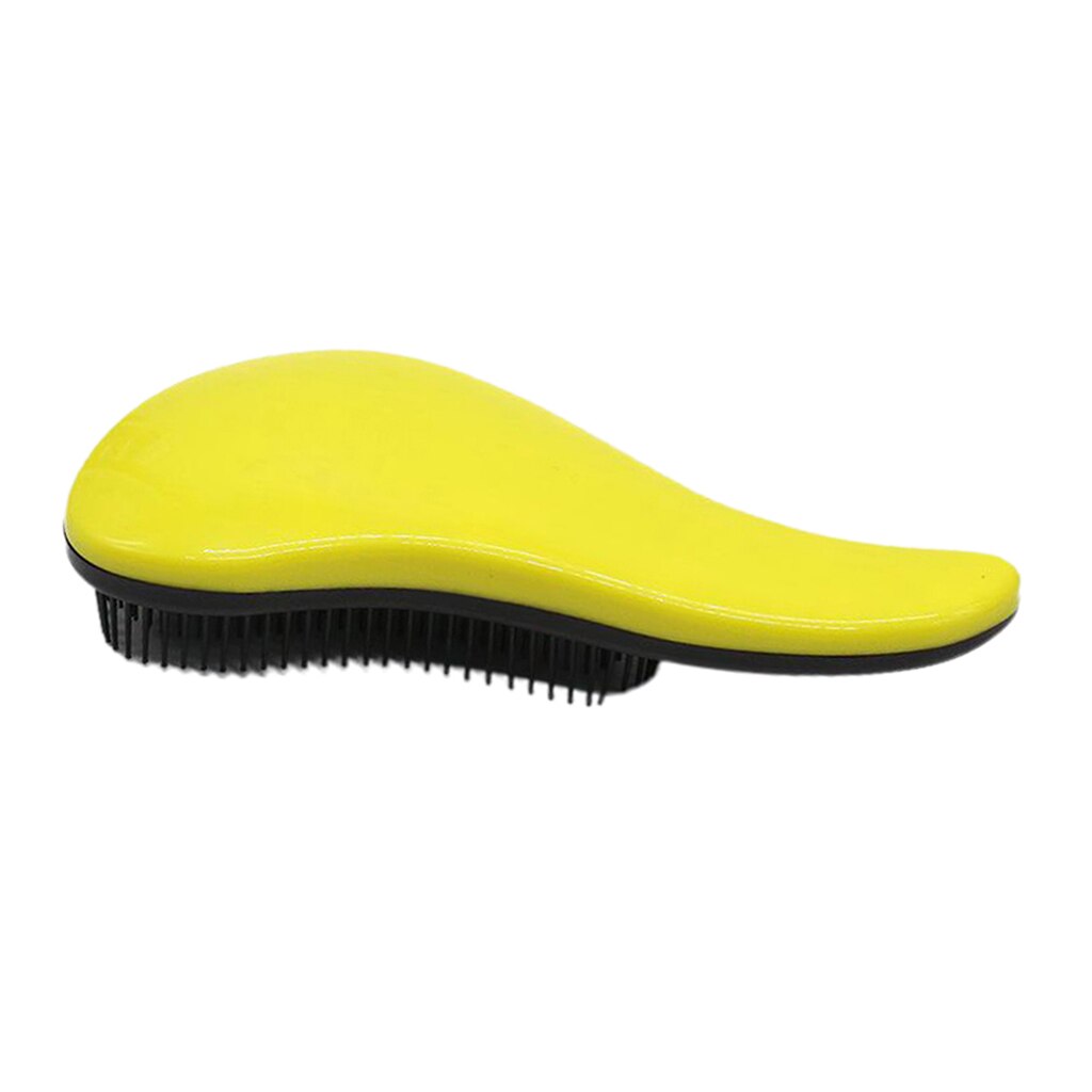 Cepillo de pelo Sin enredos, peines de pelo, mango exclusivo, peine para desenredar: Yellow