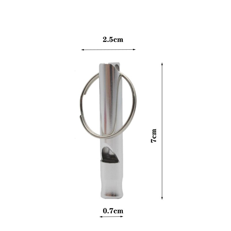 Animal Supplies Dog Training Whistle For Trainers Outdoor Aluminum Alloy Call Pet Tool And Interactive Pruduct: Silver