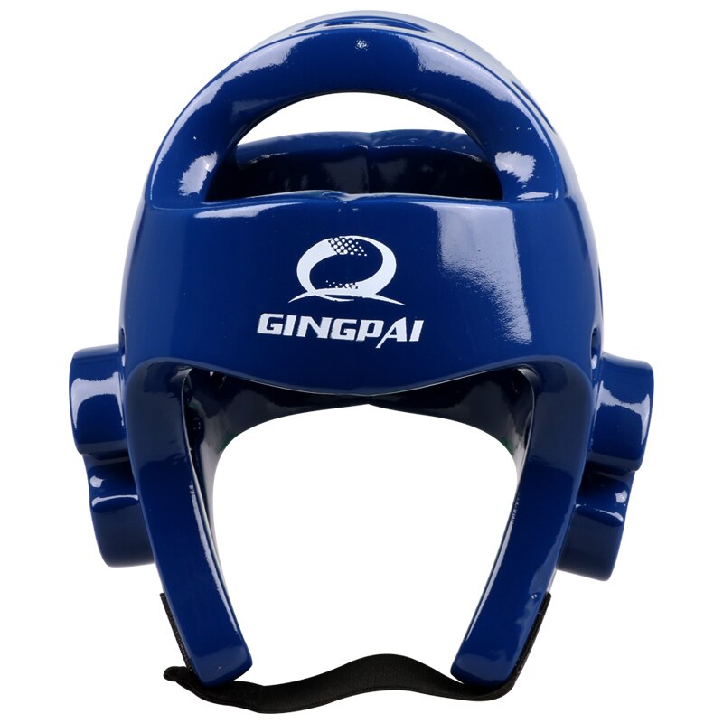 Taekwondo casque tête engrenage protecteur garde Sanda karaté Muay Thai masque facial adulte hommes femmes Tae Kwon Do formation Protection: Blue / L 160-175CM