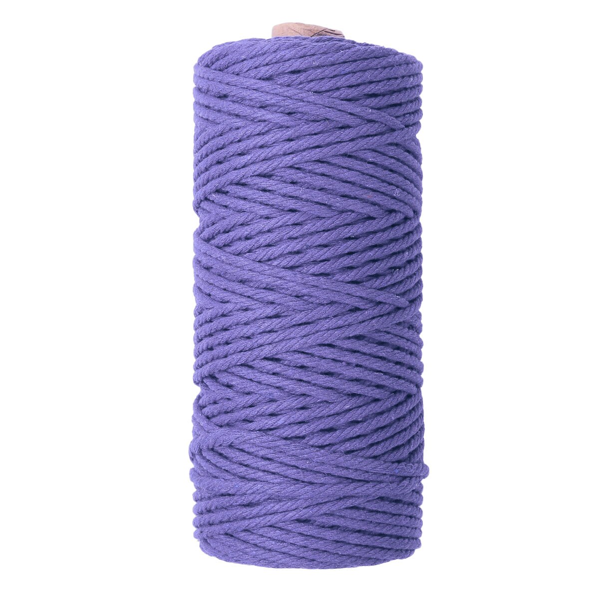 Natural 4 Strand Twisted Thread Macrame Cotton Cord DIY Knitting Sewing Spool Wall Hanging Rope Plant Hangers Drawstrings Crafts: Purple