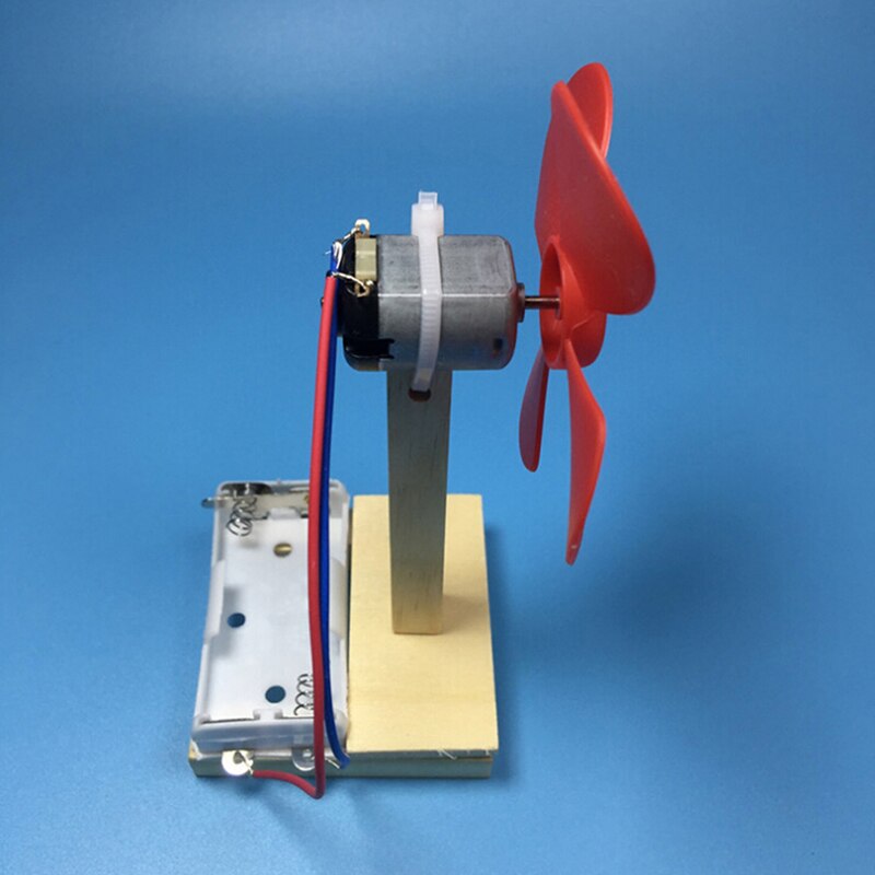 Diy elektrisk vifte modellsett barn vitenskap eksperiment leker skoleprosjekt barnehage montert stamme utdanning