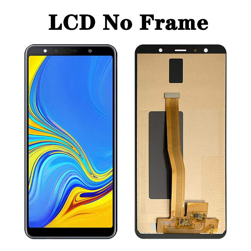 6.0 For Samsung A7 A750 LCD A750F A750FN Display With Frame Touch Screen Digitizer Replacement Parts