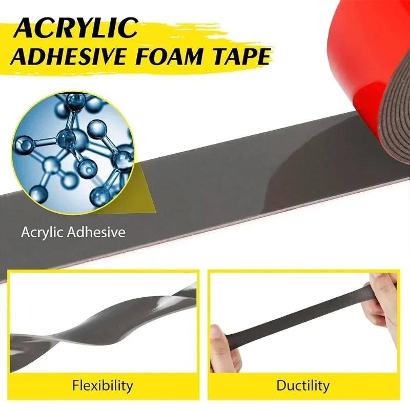Double Sided Tape Super Strong Waterproof Acrylic Foam Thicken Adhesive Tapes Heavy Duty Mounting Traceless Stickers Home Car