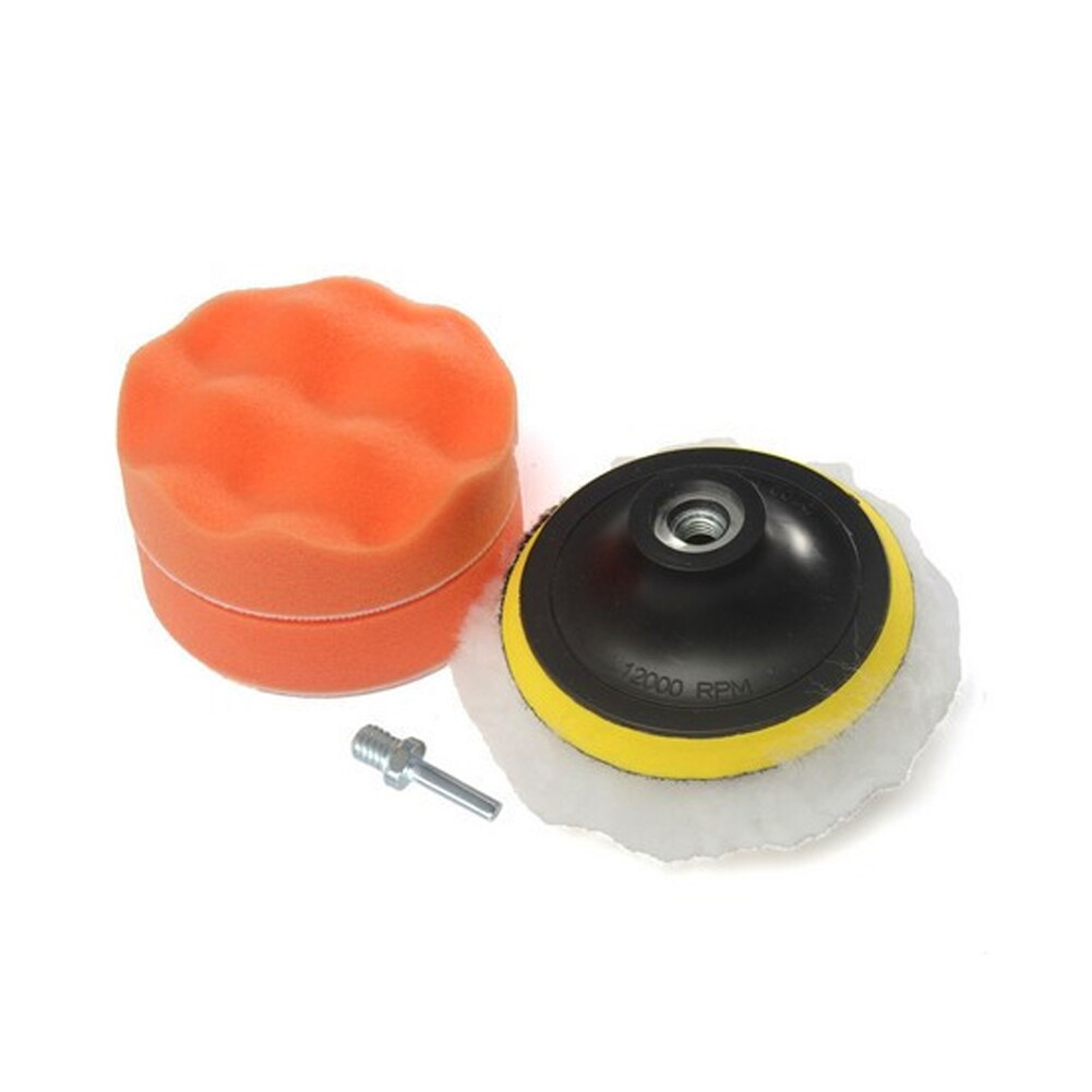 NewCar Polishing Tools kits Set 3 Inch Buffing Pad Kit Compound Polishing Auto Cars Detail Drill Adapter