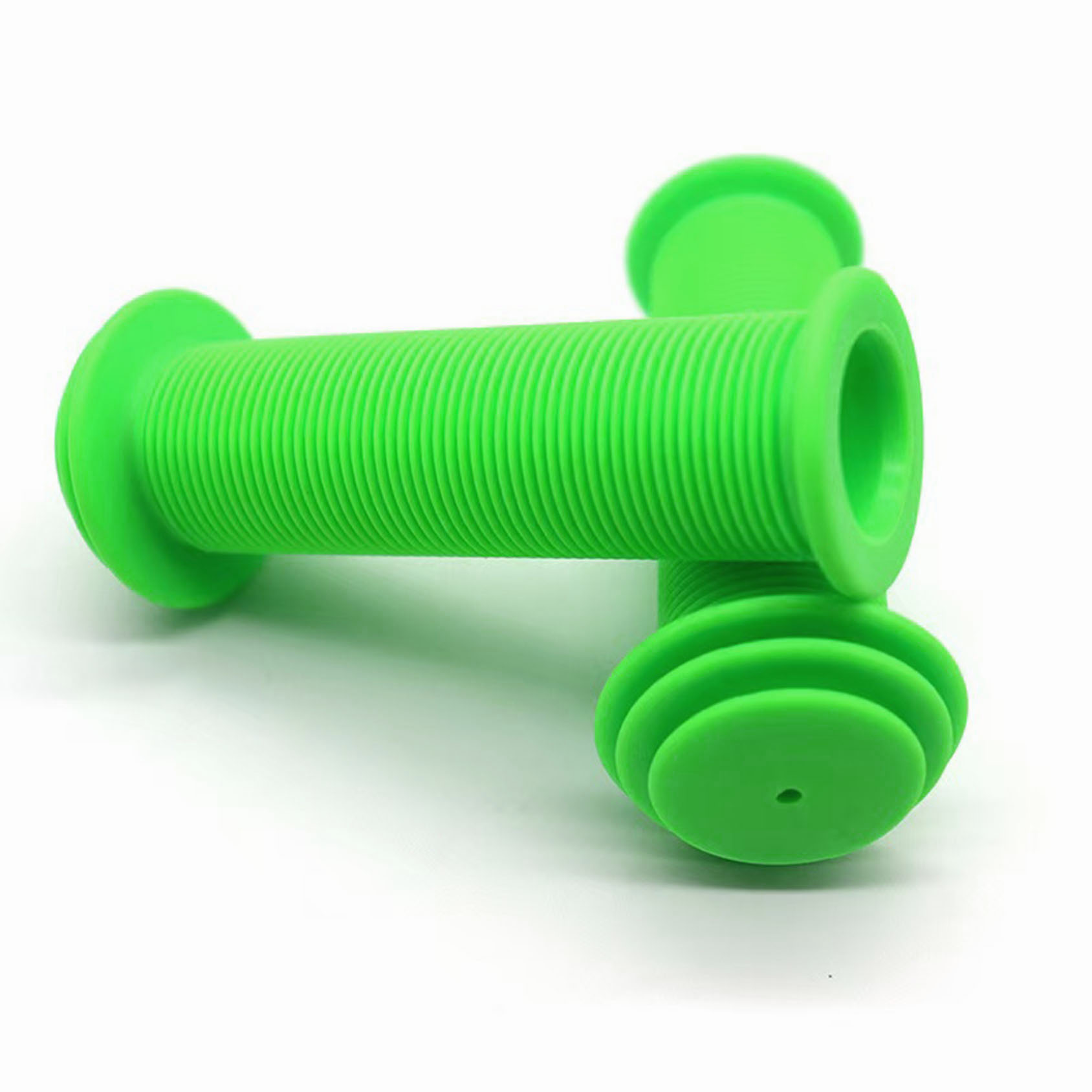 Puños de manillar de bicicleta de goma antideslizantes: aptos para bicicletas BMX, eléctricas, VTB y de carretera y bicicletas para jóvenes, accesorios para bicicletas Bmx: Verde