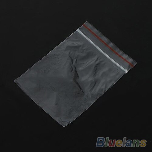 500 PCS 5x7cm Jewelry Ziplock Zip Zipped Lock Reclosable Plastic Poly Clear Bags