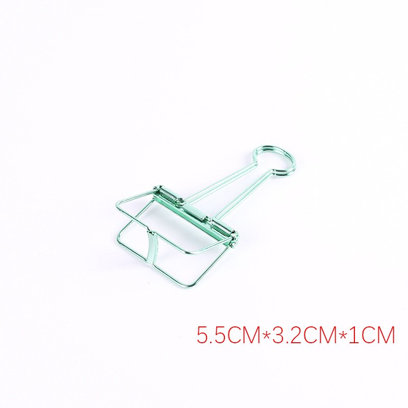 Cute Kawaii Colorful Metal Paper Clips Binder Clip For Photo Message Ticket File Office School Supplies Clips Korean Stationery