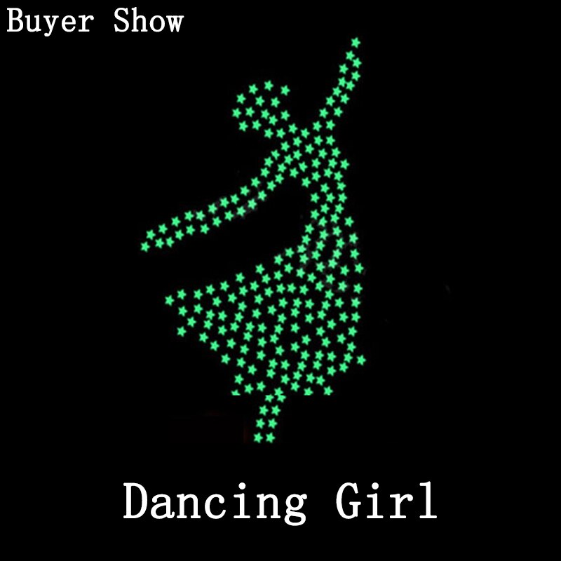 100 sztuk blask naklejki fluorescencyjne 3D gwiazdy ściany Sztuka Diy Dom naklejka dla dzieci pokój dekoracje sufitu świetlny w ciemności naklejka