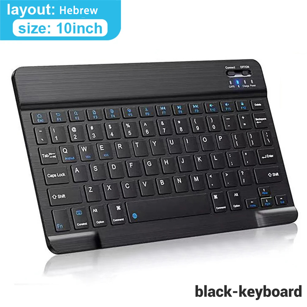 Bluetooth Drahtlose Tastatur Maus Für IOS Android Windows Tablet Für iPad Air Mini Pro Spanisch Koreanische Portugal Russische Tastatur: YELLOW