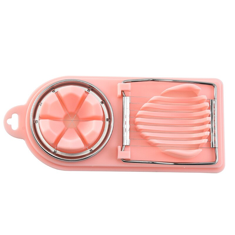 1PC Edelstahl Ei Cutter Ei Aufschnittmaschinen Multifunktionale Obst Gemüse Schneiden Küche Zubehör Schneiden Kochen Werkzeuge: gold