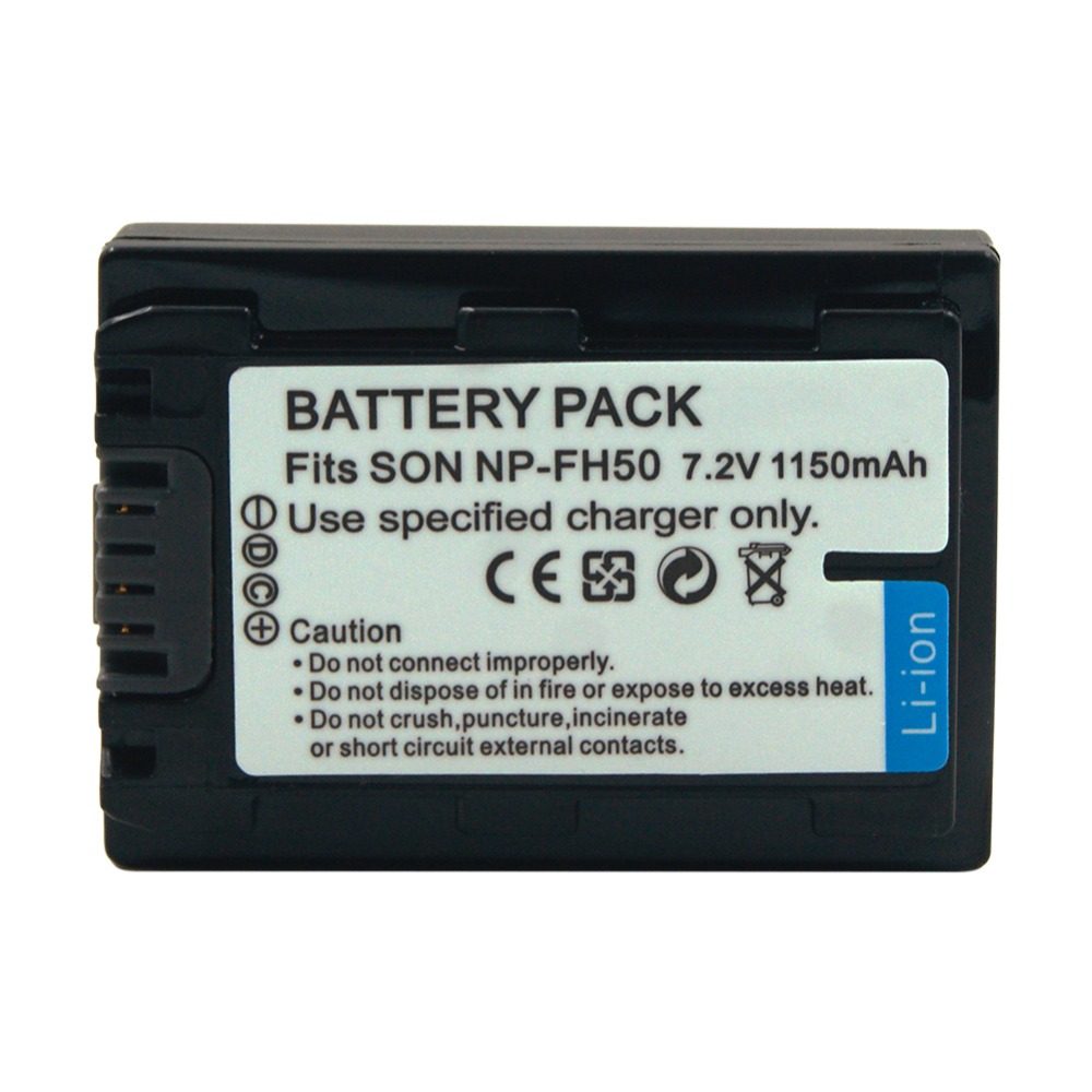 Batería de cámara recargable, 7,2 V, 1150mah, litio NPFH30 NPFH40 NPFH50 NPFH60 NPFH70 NPFH100 para Sony A230 A330 A290 A380 A390
