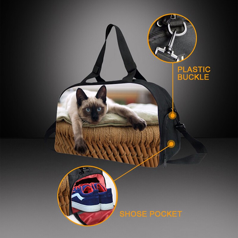 Scoiattolo Animali Modello di Stampa New Fashion Signore di Grande Capacità Sacchetto Dei Bagagli di Stampa Borsa Da Viaggio Sacchetto Dei Bagagli di Viaggio del Sacchetto Casuale