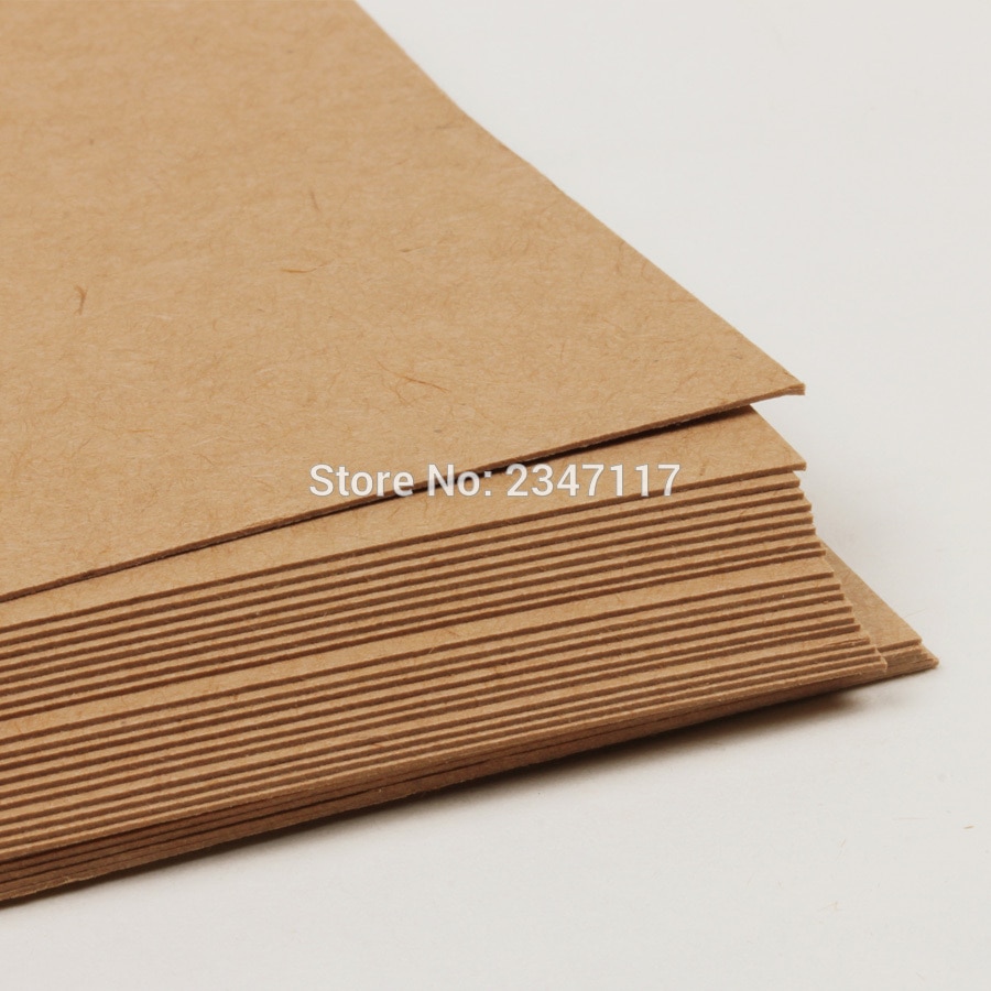 Free Ship ! 150x100mm Brown Kraft Paper Paperboard Cardboard Card Blank 24 Sheets/Lot
