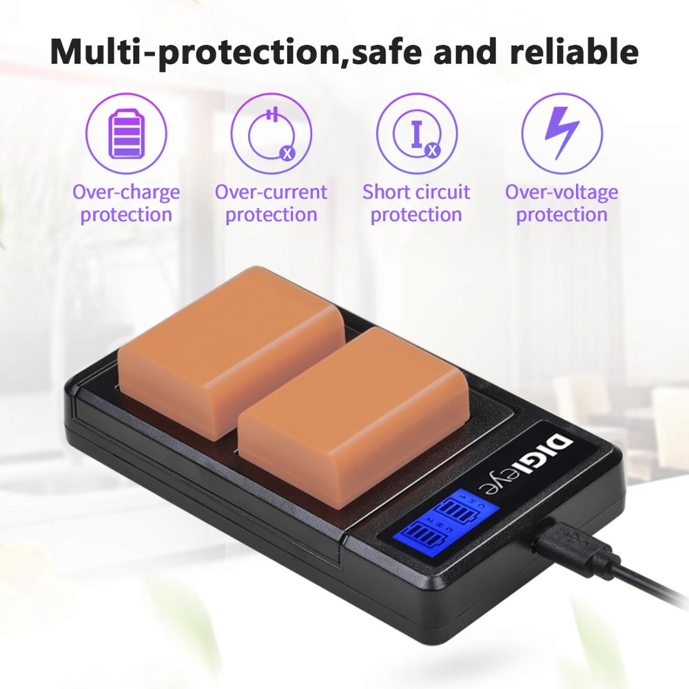 3Pcs 2160Mah NP-FW50 Np FW50 Batterij + Lcd Usb Dual Charger Voor Sony Alpha A6500 A6300 A7 7R a7R A7R Ii A7II NEX-3 NEX-3N NEX-5