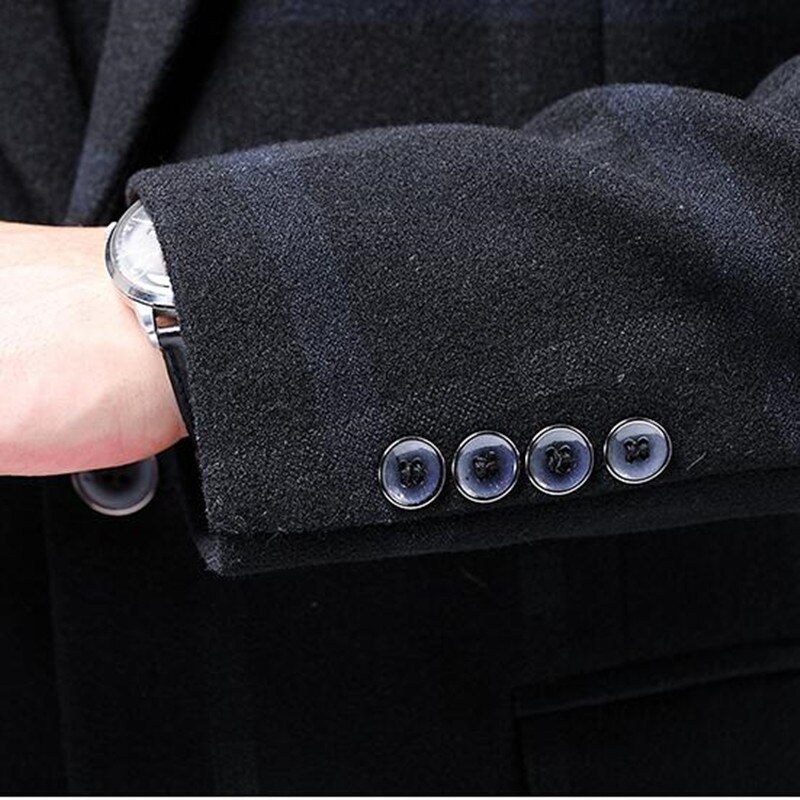 Brand clothing Men's Casual Business Plaid Slim Fit Suit Jacket Formal Dress Blazers Jacket Suit Coat S-3XL