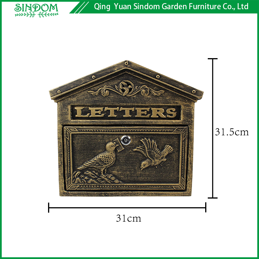 Decorative Mailbox Cast Aluminium Outdoor Mailboxes for Apartment