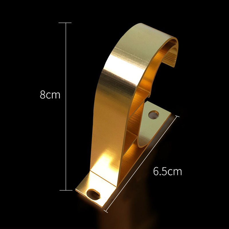 Curtain Hook Top Mounted Ceiling Suspended Bracket Roman Rod Single Holder Base Stand Curtain Accessories Thicken Rod Bracket: 5