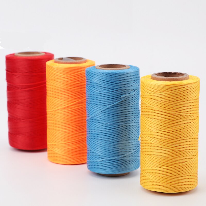 Jiwuo encerado fio 150d 1mm mão costura cabo para couro diy artesanato ferramenta 250m diy artesanato ferramentas de linha costura couro