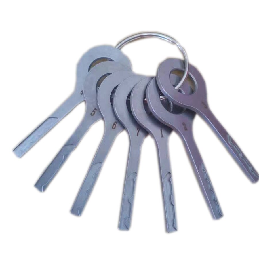 Auto Locksmith Tools 7pcs Lasertrack HU66 Car Keys with 1pcs HU66 Power Key for VW