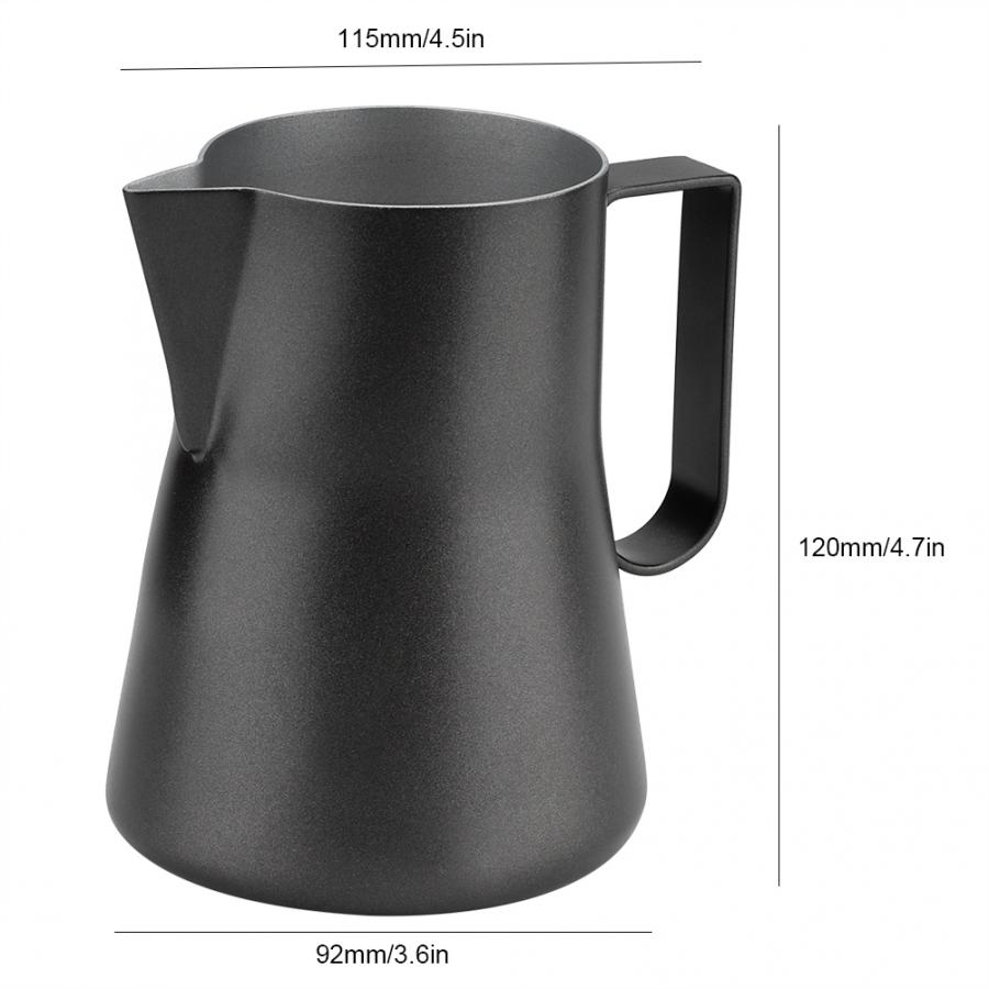 Coffee Stencil 550ml Stainless Steel Milk Frothing Jug Cup Coffee Milk Pitcher Jug for Latte Art coffee stencils