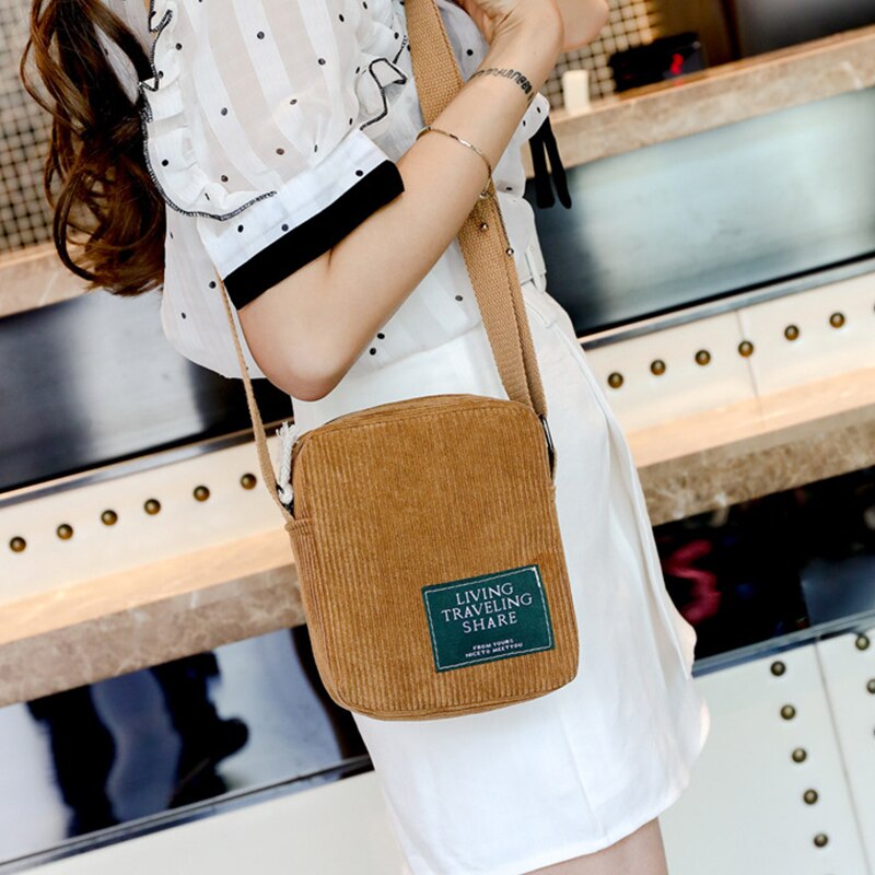 Moda feminina crossbody saco do mensageiro sacos de ombro senhoras bolsa casual para mulher 2020 bolsas veludo marrom