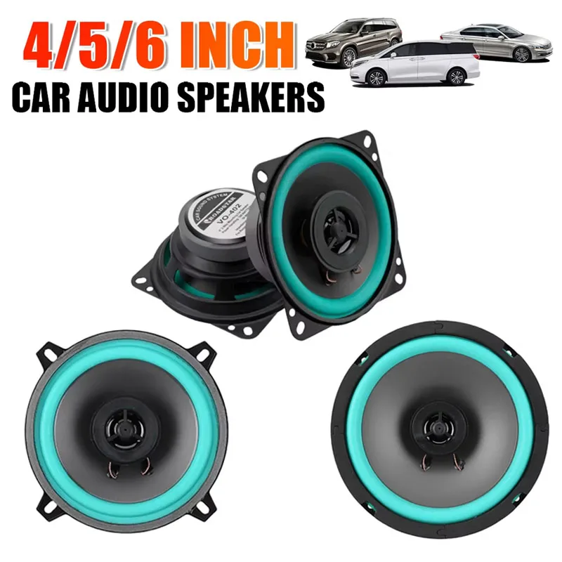 Nuevos altavoces para coche de 4/5/6 pulgadas, Subwoofer Coaxial HiFi, Audio Universal para automóvil, música, rango completo de frecuencia, altavoz estéreo para coche