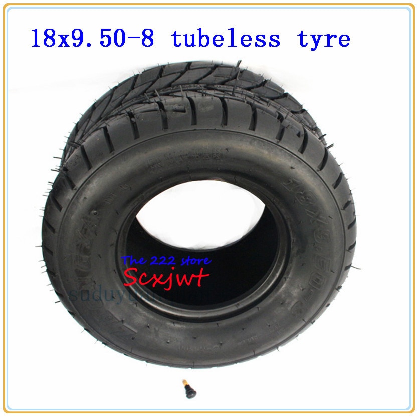 ATV 8-Inch Vacuum High Wear-Resistant Tires 18X9.50-8 Road Tires 18x9.5-8 240/55-8 Lawn Mower Garden Tractor Turf Tyres 4ply